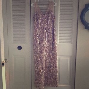 Adrianna Papell sequin dress